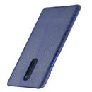 For OnePlus 8 Shockproof Crocodile Texture PC + PU Case(Blue)