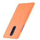 For OnePlus 8 Shockproof Crocodile Texture PC + PU Case(Orange)