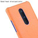 For OnePlus 8 Shockproof Crocodile Texture PC + PU Case(Orange)
