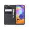 For Galaxy A31 Retro-skin Business Magnetic Suction Leather Case with Holder & Card Slots & Wallet(Black)