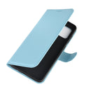 For Galaxy A31 Litchi Texture Horizontal Flip Protective Case with Holder & Card Slots & Wallet(Blue)