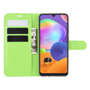 For Galaxy A31 Litchi Texture Horizontal Flip Protective Case with Holder & Card Slots & Wallet(Green)