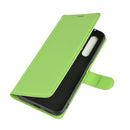 For OPPO Realme X50 5G Litchi Texture Horizontal Flip Protective Case with Holder & Card Slots & Wallet(Green)