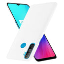 For OPPO Realme C3 with Fingerprint Hole Shockproof Crocodile Texture PC + PU Case(White)