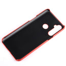 For OPPO Realme C3 with Fingerprint Hole Shockproof Crocodile Texture PC + PU Case(White)