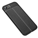 For iPhone SE 2022 / SE 2020 Litchi Texture TPU Shockproof Case(Black)