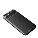 For iPhone SE 2022 / SE 2020 Carbon Fiber Texture Shockproof TPU Case(Black)