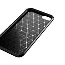 For iPhone SE 2022 / SE 2020 Carbon Fiber Texture Shockproof TPU Case(Black)
