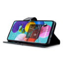 For Galaxy A51 Crazy Horse Texture Horizontal Flip Leather Case with Holder & Card Slots & Wallet & Photo Frame(Black)