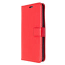 For Galaxy A51 Crazy Horse Texture Horizontal Flip Leather Case with Holder & Card Slots & Wallet & Photo Frame(Red)