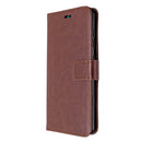 For Galaxy A51 Crazy Horse Texture Horizontal Flip Leather Case with Holder & Card Slots & Wallet & Photo Frame(Brown)