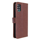 For Galaxy A51 Crazy Horse Texture Horizontal Flip Leather Case with Holder & Card Slots & Wallet & Photo Frame(Brown)