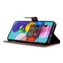For Galaxy A51 Crazy Horse Texture Horizontal Flip Leather Case with Holder & Card Slots & Wallet & Photo Frame(Brown)