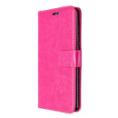 For Galaxy A51 Crazy Horse Texture Horizontal Flip Leather Case with Holder & Card Slots & Wallet & Photo Frame(Rose)