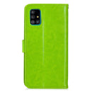 For Galaxy A51 Crazy Horse Texture Horizontal Flip Leather Case with Holder & Card Slots & Wallet & Photo Frame(Green)