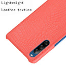 For Sony Xperia L4 Shockproof Crocodile Texture PC + PU Case(Red)