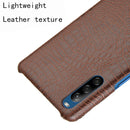 For Sony Xperia L4 Shockproof Crocodile Texture PC + PU Case(Brown)