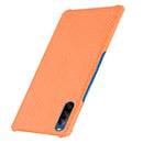 For Sony Xperia L4 Shockproof Crocodile Texture PC + PU Case(Orange)