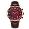 Ochstin 6105 Multi Function Watch Business Leisure Men Watch Waterproof Timing Quartz Watch Belt Watch(Coffee)