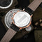Ochstin 6105 Multi Function Watch Business Leisure Men Watch Waterproof Timing Quartz Watch Belt Watch(Silvery White)