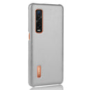 For Oppo Find X2 Pro Shockproof Litchi Texture PC + PU Case(Gray)