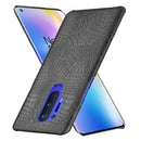 For OnePlus 8 Pro Shockproof Crocodile Texture PC + PU Case(Bliack)