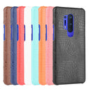 For OnePlus 8 Pro Shockproof Crocodile Texture PC + PU Case(Bliack)