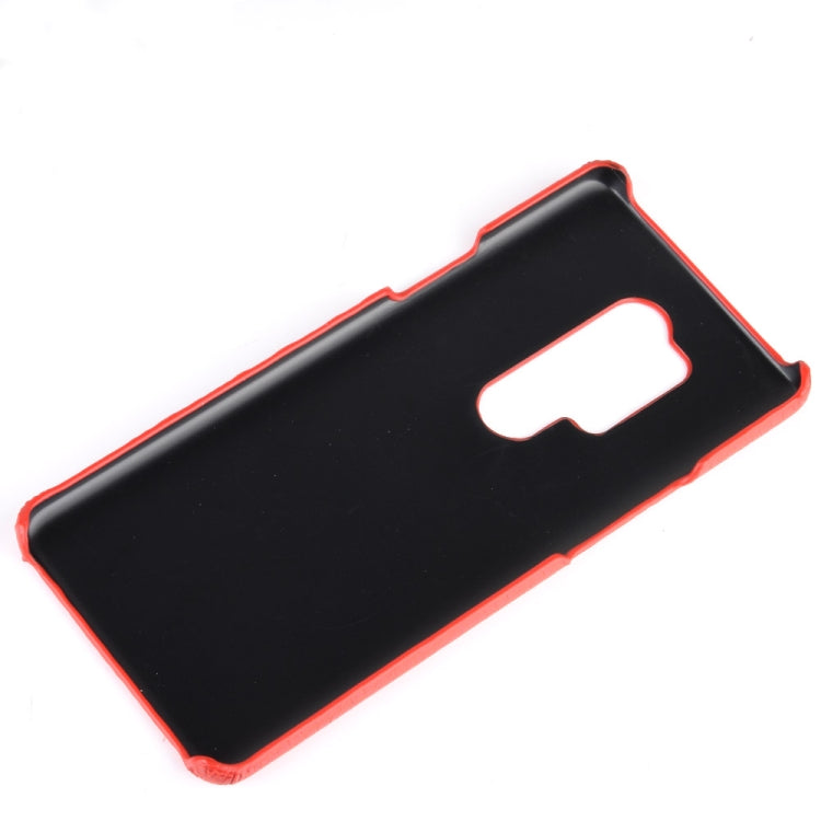 For OnePlus 8 Pro Shockproof Crocodile Texture PC + PU Case(Red)