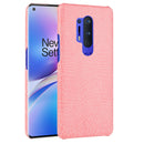 For OnePlus 8 Pro Shockproof Crocodile Texture PC + PU Case(Pink)
