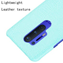 For OnePlus 8 Pro Shockproof Crocodile Texture PC + PU Case(Light green)
