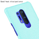 For OnePlus 8 Pro Shockproof Crocodile Texture PC + PU Case(Light green)