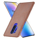 For OnePlus 8 Pro Shockproof Crocodile Texture PC + PU Case(Brown)
