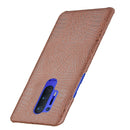 For OnePlus 8 Pro Shockproof Crocodile Texture PC + PU Case(Brown)