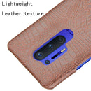 For OnePlus 8 Pro Shockproof Crocodile Texture PC + PU Case(Brown)