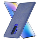For OnePlus 8 Pro Shockproof Crocodile Texture PC + PU Case(Blue)