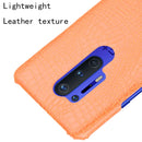 For OnePlus 8 Pro Shockproof Crocodile Texture PC + PU Case(Orange)