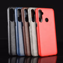 For Oppo Realme C3 (3 cameras) Shockproof Litchi Texture PC + PU Case(Black)