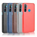 For Oppo Realme C3 (3 cameras) Shockproof Litchi Texture PC + PU Case(Black)