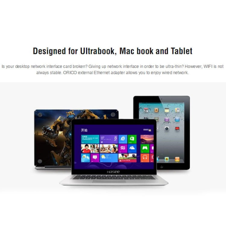 ORICO UTJ-U3 USB3.0 Gigabit Ethernet Network Adapter