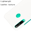 For Huawei P40 lite E/Y7p Shockproof Shockproof Crocodile Texture PC + PU Case(White)