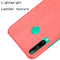 For Huawei P40 lite E/Y7p Shockproof Shockproof Crocodile Texture PC + PU Case(Red)