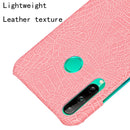 For Huawei P40 lite E/Y7p Shockproof Shockproof Crocodile Texture PC + PU Case(Pink)