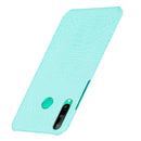 For Huawei P40 lite E/Y7p Shockproof Shockproof Crocodile Texture PC + PU Case(Light green)