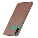 For Huawei P40 lite E/Y7p Shockproof Shockproof Crocodile Texture PC + PU Case(Brown)