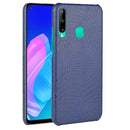 For Huawei P40 lite E/Y7p Shockproof Shockproof Crocodile Texture PC + PU Case(Blue)