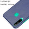 For Huawei P40 lite E/Y7p Shockproof Shockproof Crocodile Texture PC + PU Case(Blue)