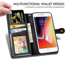 For iPhone SE 2022 / SE 2020 Retro Solid Color Leather Buckle Phone Case with Lanyard & Photo Frame & Card Slot & Wallet & Stand Function(Green)