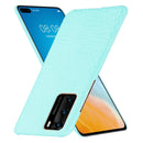 For Huawei P40 Shockproof Crocodile Texture PC + PU Case(Light green)
