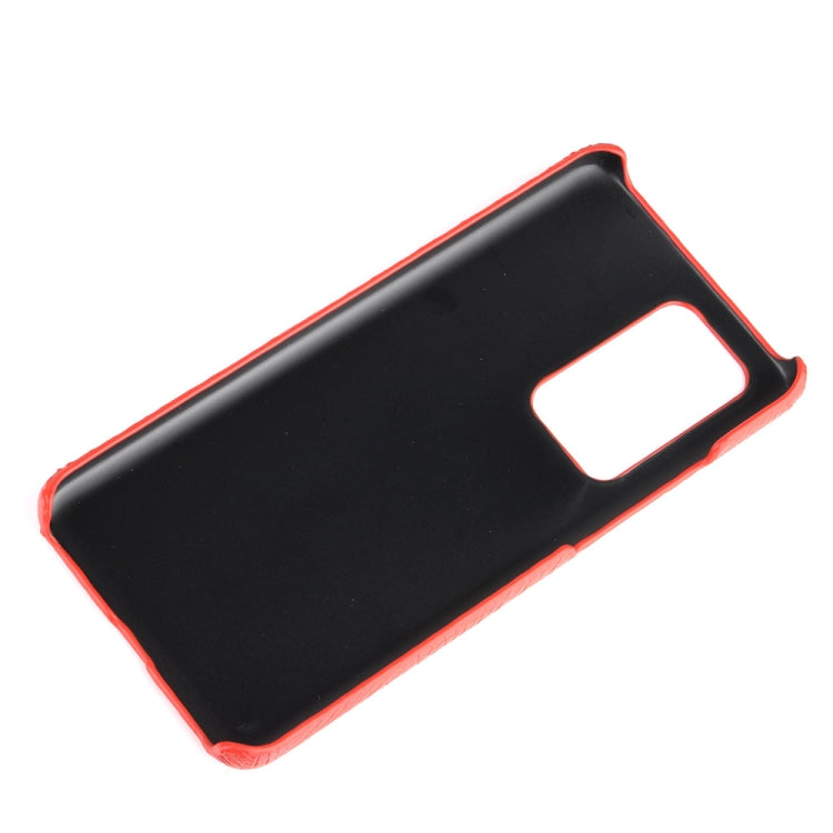 For Huawei P40 Shockproof Crocodile Texture PC + PU Case(Light green)