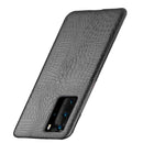 For Huawei P40 Pro Shockproof Crocodile Texture PC + PU Case(Black)